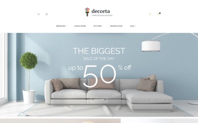 Responsywny szablon Magento Decorta - Home Decor Responsive Magento 2 Theme #62090