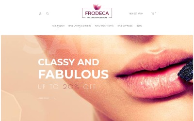 Responzivní Magento motiv "Frodeca - Manicure & Nail Supplies Responsive Magento 2 Theme" #62098
