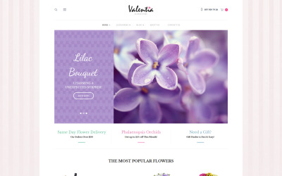 Valentia - Flower Store WooCommerce Theme