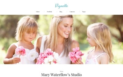 Vignette - Family Photographer &amp; Portfolio WordPress Theme
