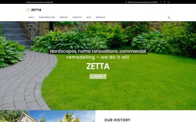 Zetta - Exterieur, Garten &amp;amp; Landschaft WordPress Theme