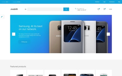 Адаптивний OpenCart шаблон на тему магазин телефонів №62184