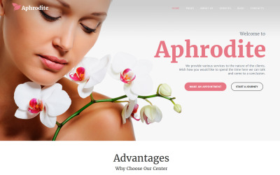 Афродіта - Адаптивна WordPress тема салону краси та SPA
