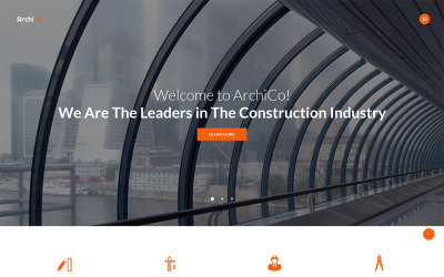 ArchiCo - Építőipari vállalat érzékeny többoldalas webhelysablon