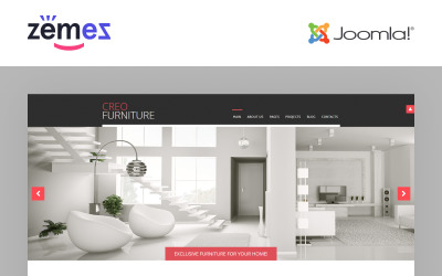 Creo Furniture - Furniture Multipage Creative Joomla Template