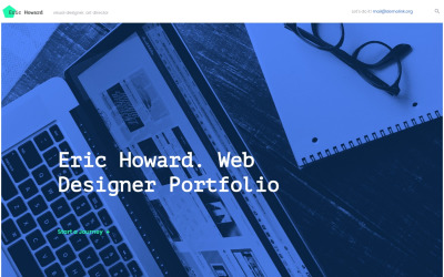 Eric Howard - Mehrseitige Website-Vorlage für das Webdesigner-Portfolio