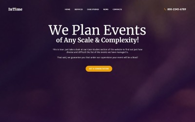 InTime - Events Management Company WordPress Theme Tema WordPress №62122