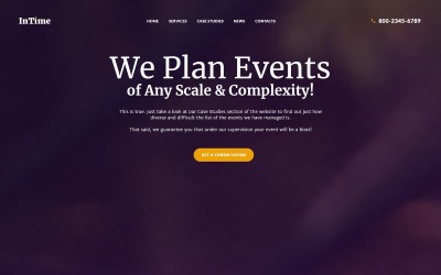 InTime - WordPress-Theme der Event Management Company