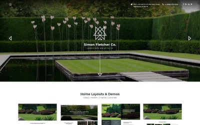景观设计师网站模板