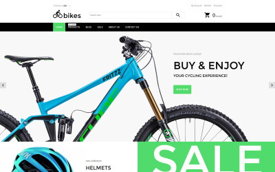 Kerékpározás érzékeny Shopify téma