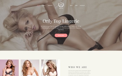 LS - Modèle de site Web multi-pages réactif pour boutique de lingerie de mode