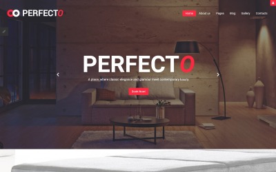 Perfecto - Template Joomla Responsivo de Hotel de Luxo