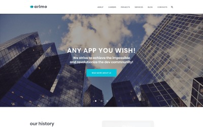 Responsive Arimo - Software and App Development Wordpress #62109