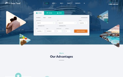Responsive Cruise Travel - Travel Agency Multipage Website Template Web Sitesi #62197