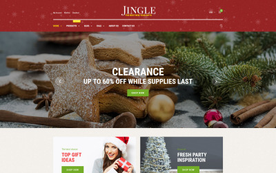 Responsive Shopify Thema over Kerstmis №62127