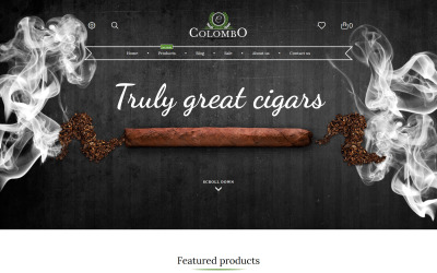 Responsivt Colombo - Tobacco Shopify-tema #62199