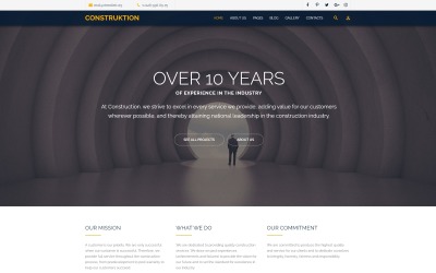 Responsywny szablon Joomla Firma budowlana #62159
