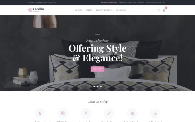 Responsywny szablon Magento Lacellia - Linen Store #62107