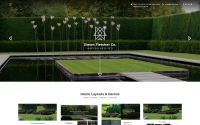 Reszponzív Landscape Architects Weboldal sablon 62143