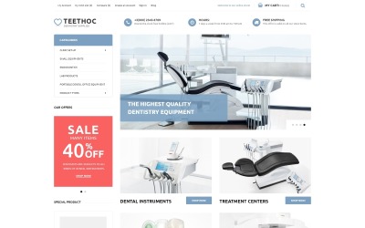 Reszponzív Teethoc - Dental Instruments Magento sablon 62105