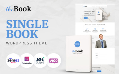 Reszponzív The Book - Single Book WooCommerce sablon 62111