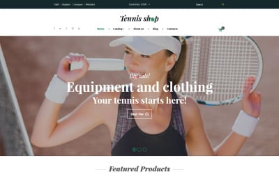 Tennis Shop VirtueMart-sjabloon