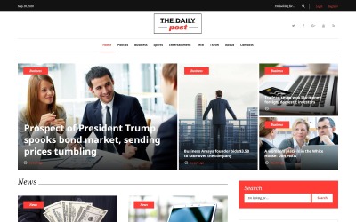 The Daily Post - Media &amp;amp; Senaste nytt WordPress-tema