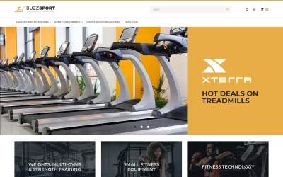 BuzzSport - téma Magento pro vybavení tělocvičen