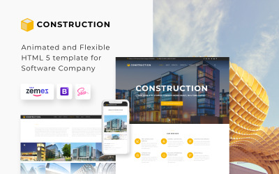 "Construction - Construction Company Responsive Multipage" Responsive Website template №62269