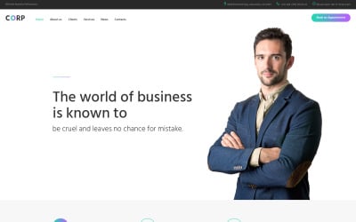 Corp - Consulting Firm Responsive Multipage Website Template