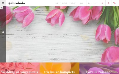 Florabido - Thème PrestaShop Bouquets &amp;amp; Arrangements floraux