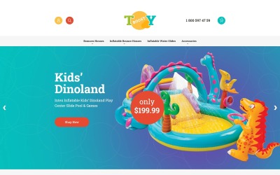 "Jouets gonflables" thème Magento adaptatif #62247