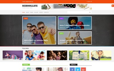 Modèle Joomla du blog de l'école
