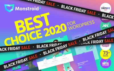 "Monstroid 2" thème WordPress adaptatif #62222