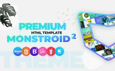 Monstroid2 - Çok Amaçlı Premium HTML5 Web Sitesi Şablonu