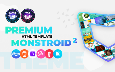 Monstroid2 - Çok Amaçlı Premium HTML5 Web Sitesi Şablonu