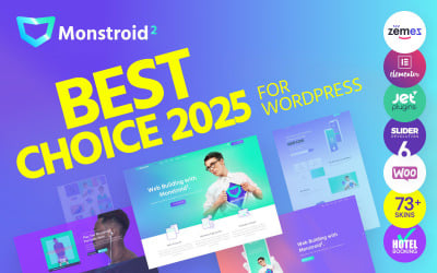 Monstroid2 – víceúčelové modulární téma WordPress Elementor