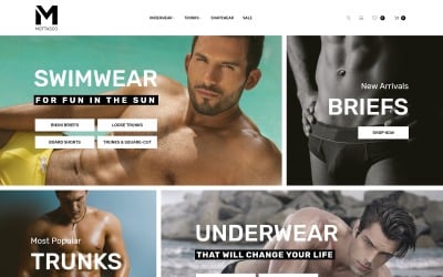 Mens Underwear Website Templates - 42 Best Men's Clothing Design