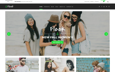 Responsivt Fleek - Fashion Responsive Shopify-tema #62292
