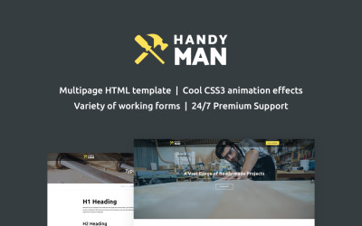 Responzivní Šablona webových stránek "Handyman Multipage" #62262