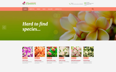 Reszponzív Flowers - Flower Shop Responsive Joomla sablon 62256