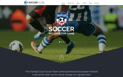 "Soccer - Soccer Club Responsive" Responsive Joomla Template №62266