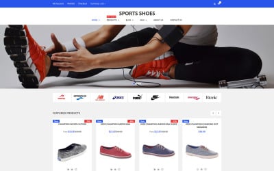 Спортивне взуття - чуйна тема Shopify