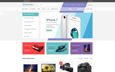Thème OpenCart adaptatif pour magasin d'électronique #62224