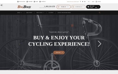 BigBike - Bike Shop érzékeny PrestaShop téma