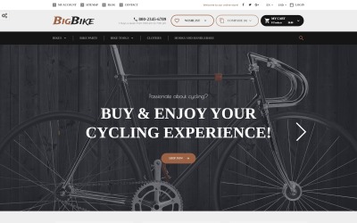 BigBike - Tema PrestaShop responsivo para loja de bicicletas