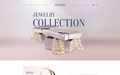 Biżuteria - motyw Shopify z kolekcji luksusowej