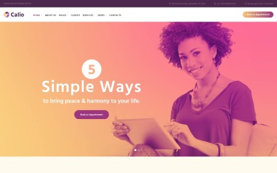 Calio - Tema WordPress di terapia e consulenza
