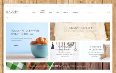 Home Decor &amp; Furnishing Online Supermarket Shopify Theme