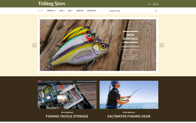 Horgászbolt - Halászati kellékek és felszerelések Shopify téma
